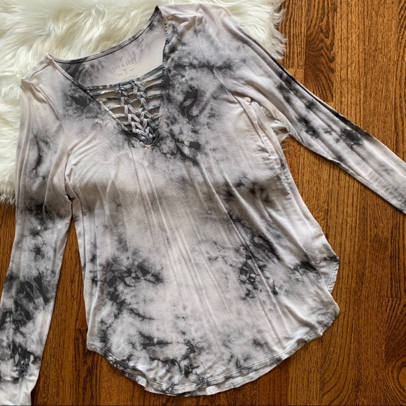 American Eagle Marble Patterned Top - Picture 2 of 5